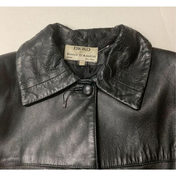 Vintage Embossed Leather Detail Jacket - Picture 5 of 9